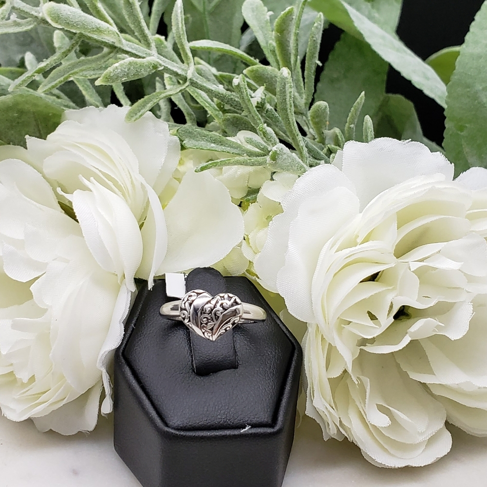🥰 MY MARIA HEART STERLING SILVER RING - Picture 4 of 4